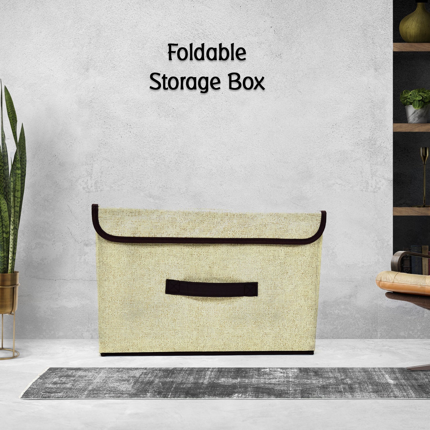 6470a Foldable Storage Box with Lid and Handles, Cotton and Linen Storage Bins and Baskets Organizer for Nursery, Closet, Bedroom, Home DeoDap 6470a Foldable Storage Box with Lid and Handles, Cotton and Linen Storage Bins and Baskets Organizer for Nursery, Closet, Bedroom, Home DeoDap